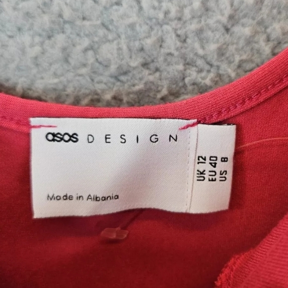 ASOS Womens Mini Cami Dress Sz 8 Side Ruching Adjustable Straps Slinky & Sexy - Picture 7 of 16